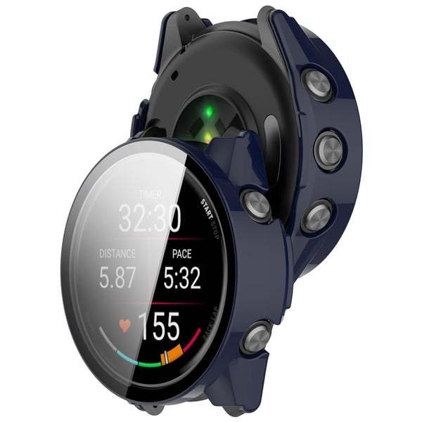 Kompatibel med Garmin Forerunner 570-deksel - Integrert skall Blue 47 mm