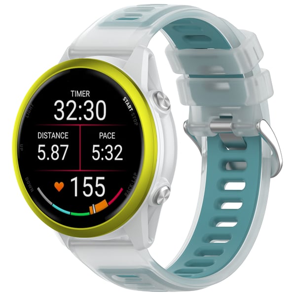 Jelly-ranneke Garmin Forerunner 570 20MM -kelloon Blue