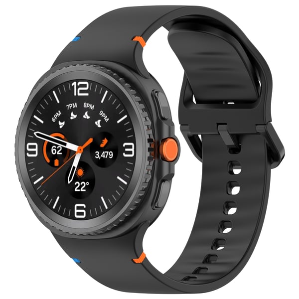 Silikone rem til Samsung Galaxy Watch 8 Black
