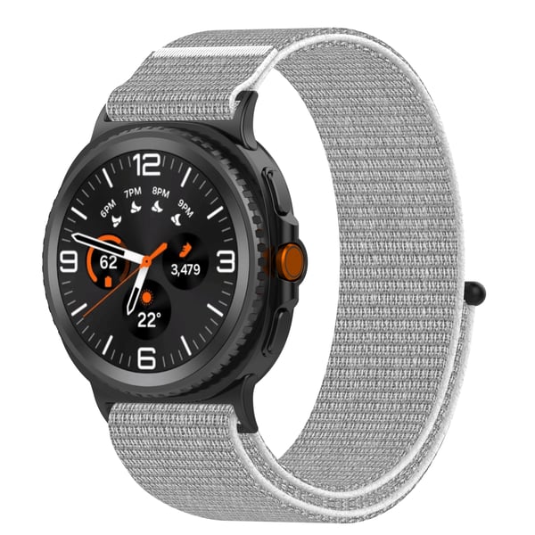 Komfortabel vevd rem til Samsung Galaxy Watch8/Classic Grey