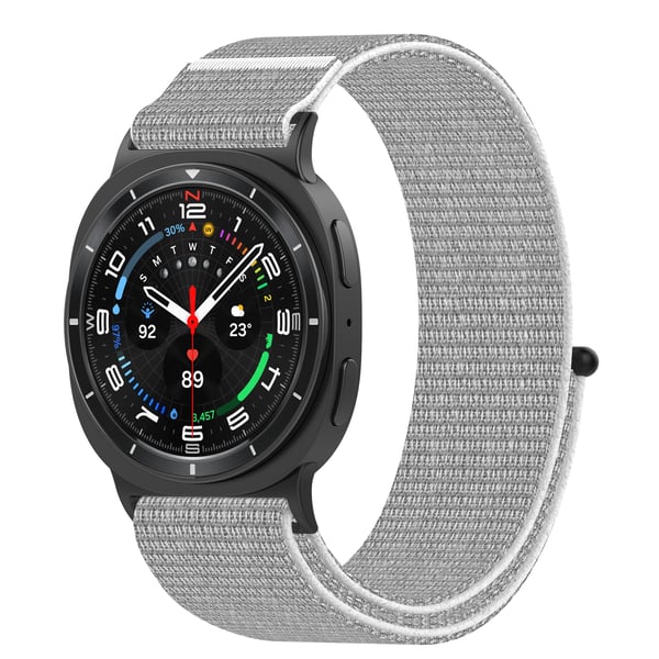 Komfortabel vevd rem til Samsung Galaxy Watch8/Classic Grey