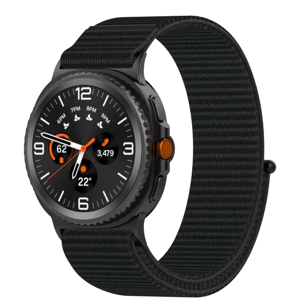 Mukava kudottu ranneke Samsung Galaxy Watch8/Classic/Ultra2 -kelloon Black