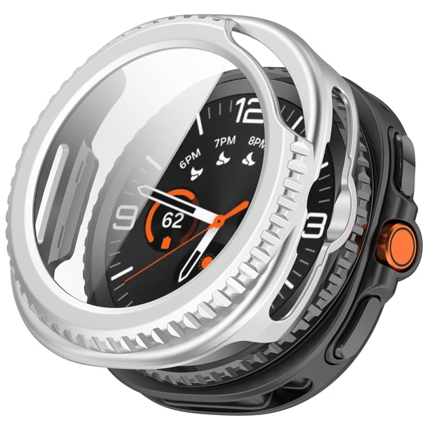 Stilig deksel til Samsung Watch Ultra2 og Watch8 Classic Silver