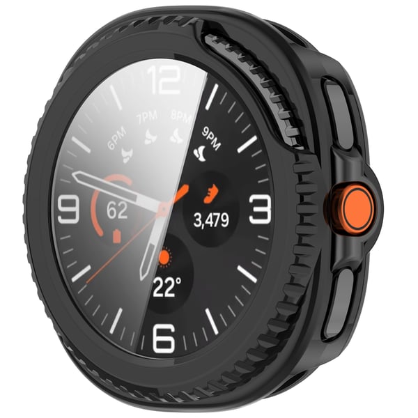 Stilig deksel til Samsung Watch Ultra2 og Watch8 Classic Black