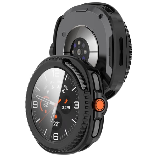 Stilig deksel til Samsung Watch Ultra2 og Watch8 Classic Black