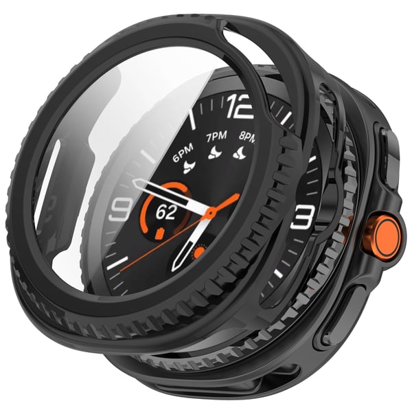 Stilig deksel til Samsung Watch Ultra2 og Watch8 Classic Black