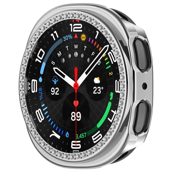 Stilig PC-deksel for Samsung Galaxy Watch 8 44mm Silver