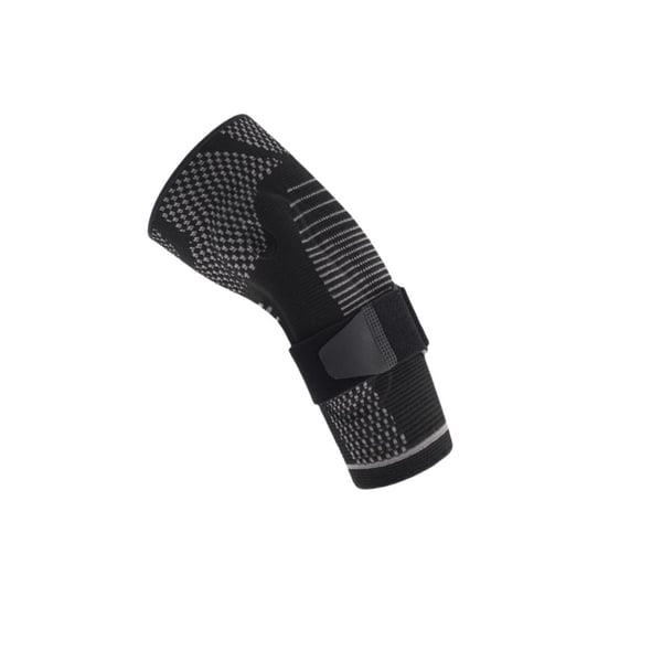 Säädettävä urheilukompressio kyynärpääsuoja Black XL