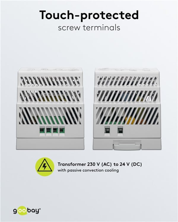 DIN-skinne strømforsyning 24 V (DC), 2,5 A, 60 W