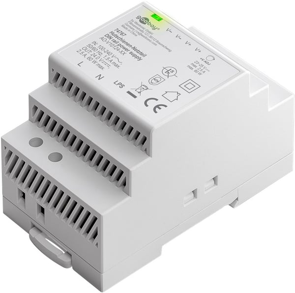 DIN-skinne strømforsyning 24 V (DC), 2,5 A, 60 W
