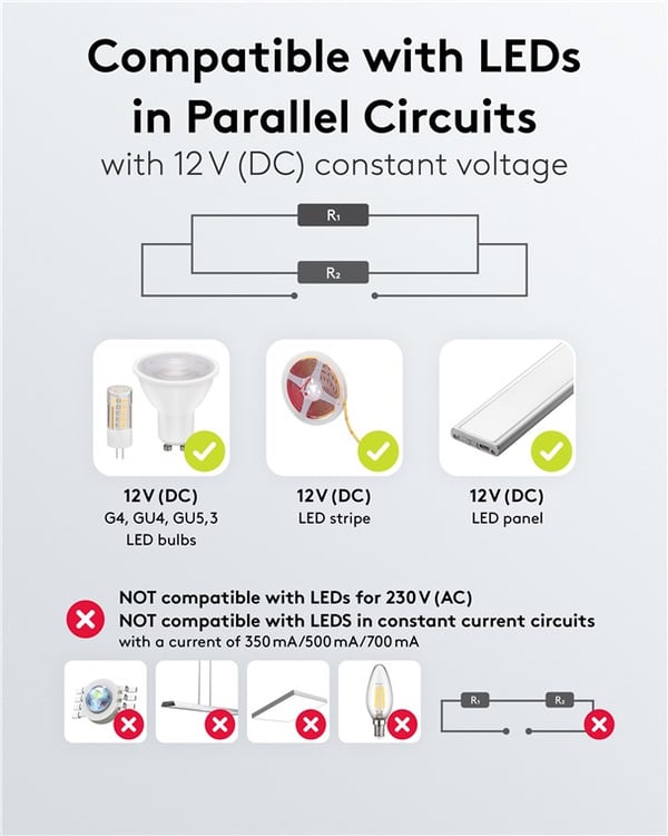 LED-transformer 12 V (DC) (DC), 60 W, IP67