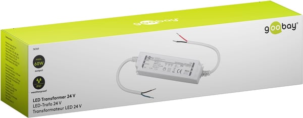 LED-muuntaja 24 V (DC), 60 W, IP67
