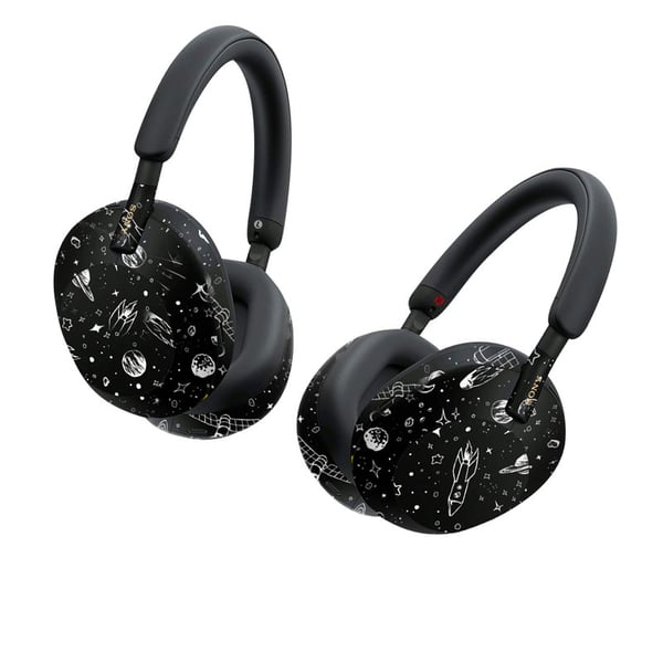 Stilige Sony WH-1000XM5 Hodetelefoner Black&Gold
