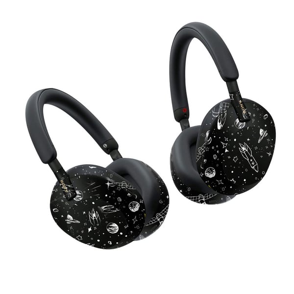 Stilige Sony WH-1000XM5 Hodetelefoner Black&Gold