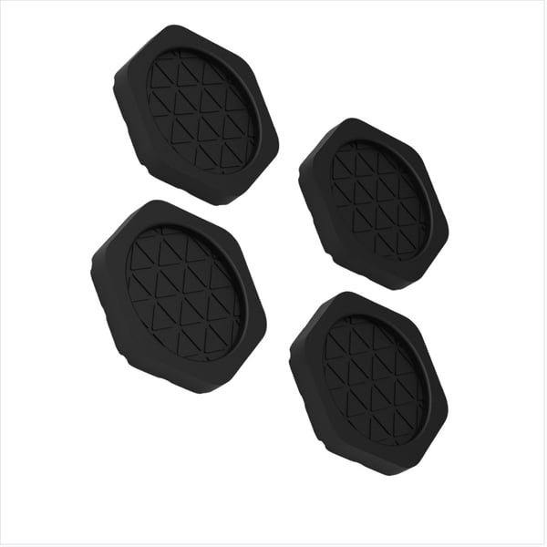 Anti-vibrasjonsputer for vaskemaskin - 4-pakning Black