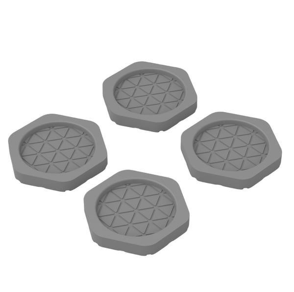 Pesukoneen tärinänestotyynyt - 4 kpl Grey