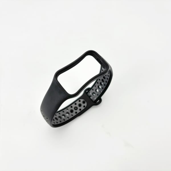Kompatibelt med Redmi Band2 Svart og Grå TPU Armbånd med Dobbel Farge, Komfortabel og Svettebestandig Black+Grey