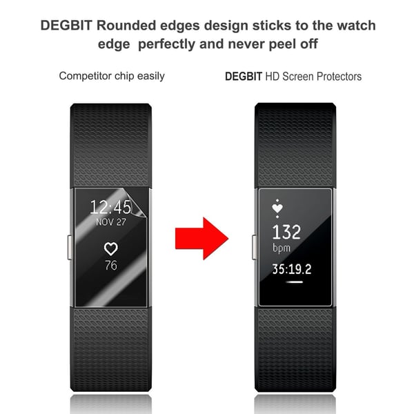 Skärmskydd Fitbit Charge 2 5-pack