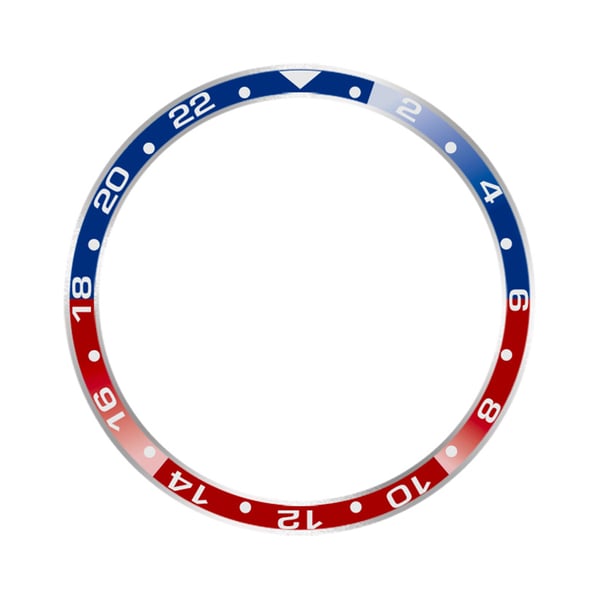 Stilfuld Bezel til Xiaomi Watch S3/S4 Red+Blue