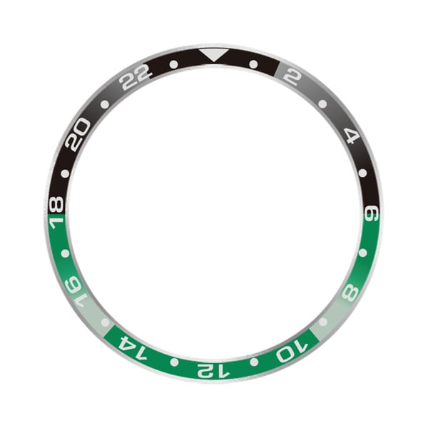 Stilfuld Bezel til Xiaomi Watch S3/S4 Green+Black