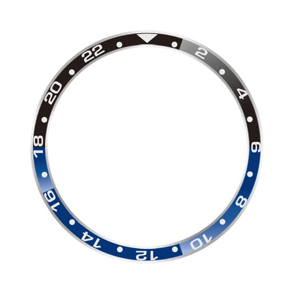 Stilfuld Bezel til Xiaomi Watch S3/S4 Blue+Black