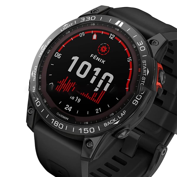 Stilig ramme kompatibel med Garmin Fenix ​​7X Black
