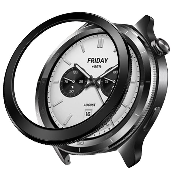 Stilig PC-ramme for Xiaomi Watch S4 - 4,7 cm Black