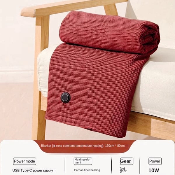 Lämmitetty huivi - USB-virtainen mukavuus Red