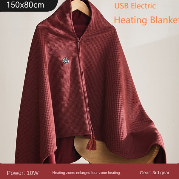 Lämmitetty huivi - USB-virtainen mukavuus Red