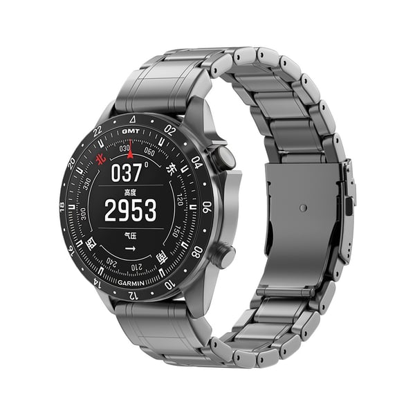 22mm Titanium Urrem til Garmin Fenix 8/7 - Grå