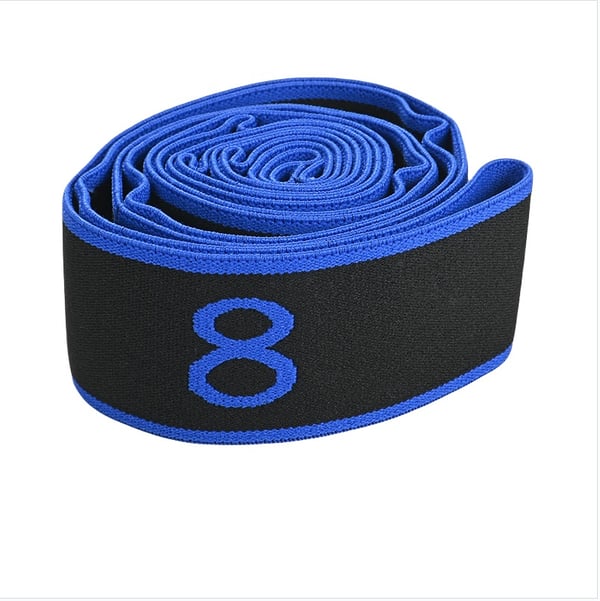 Segmentoitu venytysnauha - 8 silmukkaa Blue