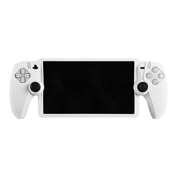 Sony PlayStation Portal -suoratoistokäsikonsolin suojakotelo (yhtenäinen), valkoinen silikonisuoja