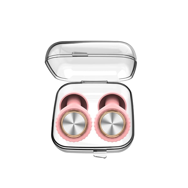 Melua vaimentavat korvatulpat CD-kuvio C2 - Vaaleanpunainen/Hopea - Standardimalli: Rauhalliset yöunet Pink