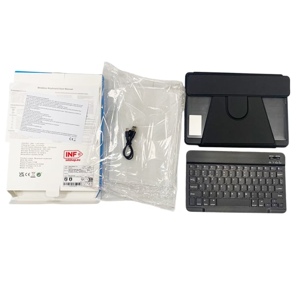 360° Roterende Stativ Bluetooth-Tastatur og Beskyttelsesdeksel for compatible with Samsung Tab A9 PLUS X210/216/218 11-tommer