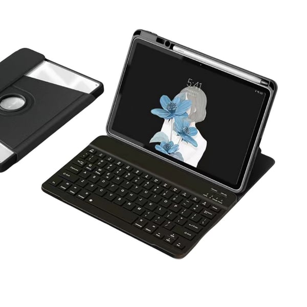 360° Kääntyvä Bluetooth-näppäimistö ja suojakotelo iPad 11 (A16) 2025 ja iPad 10 (2022) 10.9 -malleille