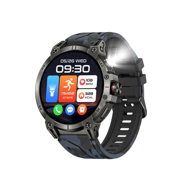 Multifunktionell Smartwatch med Bluetooth-samtal, Hälsomätning och Anpassningsbara Urtavlor Blue