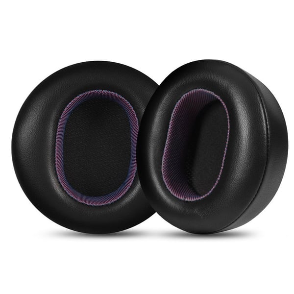 Udskiftningsørepuder til compatible with Microsoft Surface Headphones 1 & 2 - Sort/Lilla lammeskind