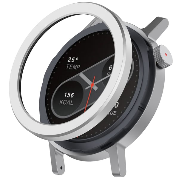 CMF Watch Pro 2 Metallramme + Skjermbeskytter Sølv - Beskyttelse og Stil i Ett Silver