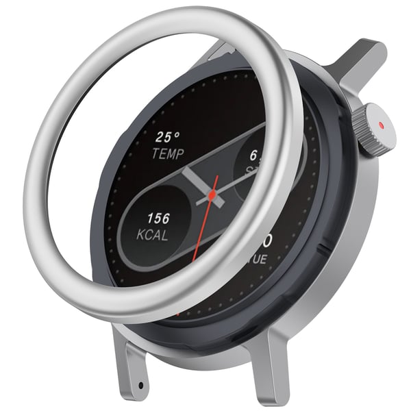 CMF Watch Pro 2 Metallramme + Skjermbeskytter Sølv - Optimal Beskyttelse og Stil Silver