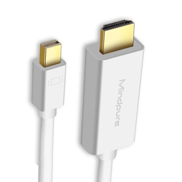 Mini DisplayPort (Mini DP) til HDMI-adapterkabel 1080P - Perfekt til MacBook og andre Mini DP-enheder 2 m