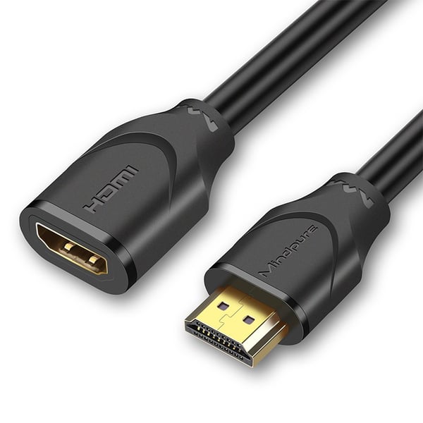 HDMI Forlængerkabel - 4K 60Hz HDMI Han til Hun Kabel til PC, Skærm, TV, Projektor - Forskellige Længder 2 m