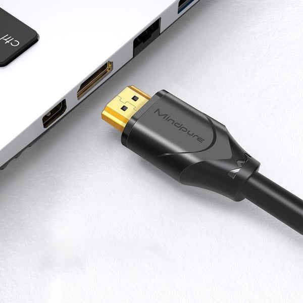 HDMI Forlengelseskabel 4K 60Hz - Utvid din HDMI-tilkobling for PC, TV, Spillkonsoller og mer 1 m