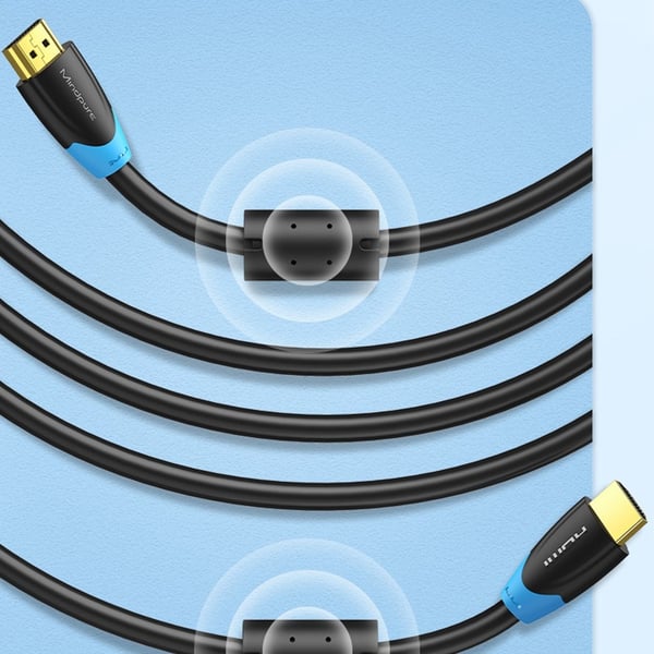 HDMI-kabel for 4K TV, PC og projektor - Koble til PS5/PS4, Xbox og mer for en optimal visningsopplevelse 1 m