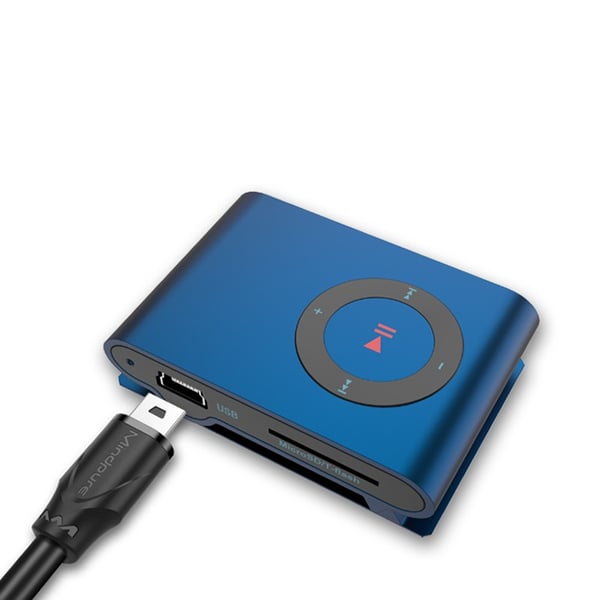 USB 2.0 til Mini 5-Pin T-Port Data- og Opladerkabel til MP3 og Android - Sort 3 m