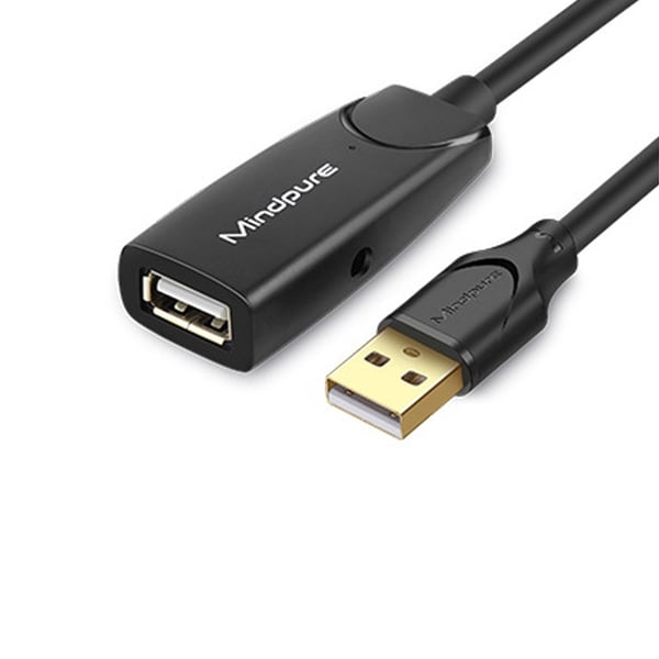 USB 2.0 Forlængerkabel med Chip - Han til Hun - Overvågning, Mus, Tastatur, USB-drev - Forskellige Længder 30 m