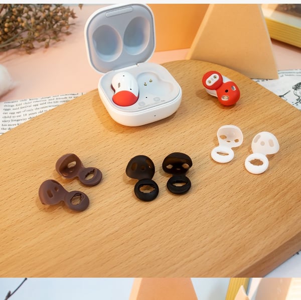 Silikon ørepropper for Samsung Galaxy Buds Live - 8 par, blandede farger, komfortabel passform