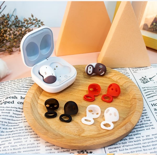 Silikon ørepropper for Samsung Galaxy Buds Live - 8 par, blandede farger, komfortabel passform