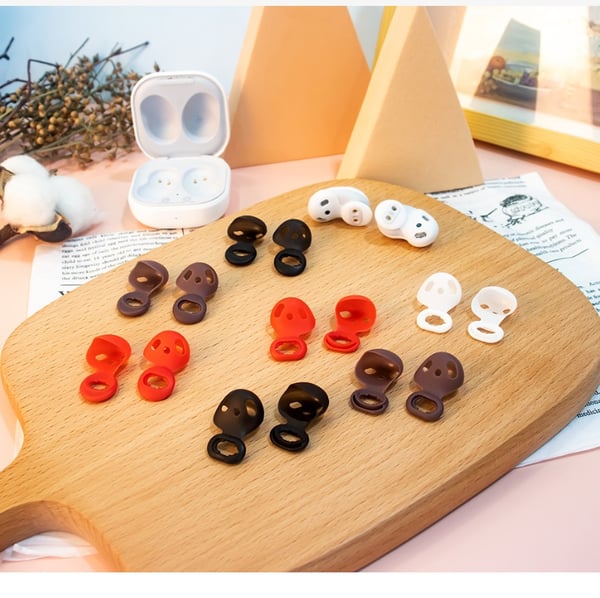Silikon ørepropper for Samsung Galaxy Buds Live - 8 par, blandede farger, komfortabel passform