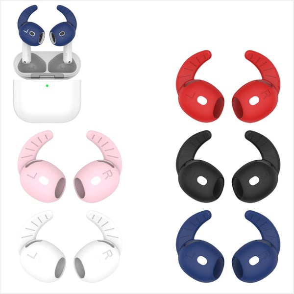 Silikone ørepropper til Kompatibel med APPLE AirPods 4 - Beskyttelse, komfort og stil i blandede farver