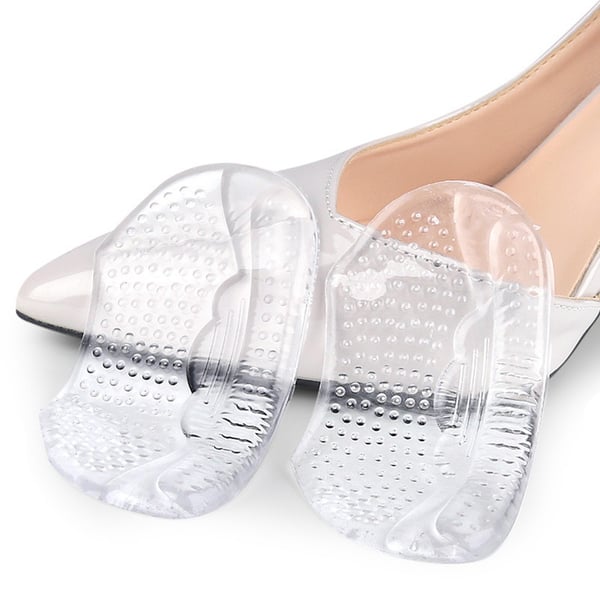 Läpinäkyvät GEL-kantapäätuet: Pehmeät, iskuja vaimentavat ja uudelleenkäytettävät liimattavat pohjalliset
